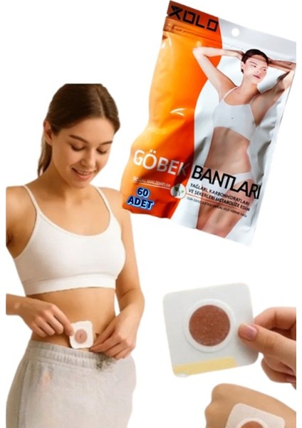 Göbek Bantları 60 Adet Karın Bölgesi Için Destekleyici Sıkılaştırma Slimming Belly Patch indirimleri