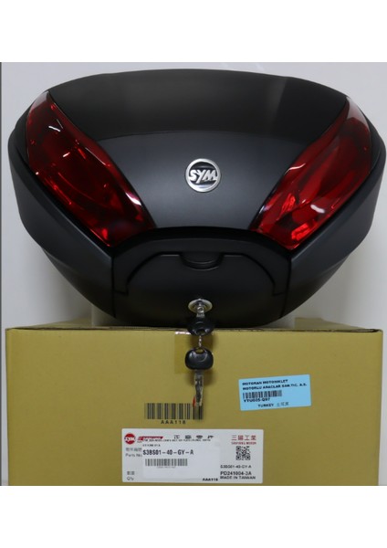 S3BS01-40-GY-A Sym Jet x 40 Lt Arka Çanta Siyah