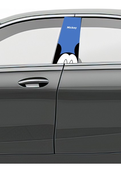 Araç Kapı Direk Kaplama Folyosu Desenli (Sağ Sol Takım) (2 Adet) - 22X50 cm