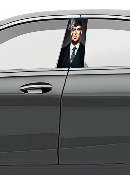 Araç Kapı Direk Kaplama Folyosu Desenli (Sağ Sol Takım) (2 Adet) - 22X50 cm