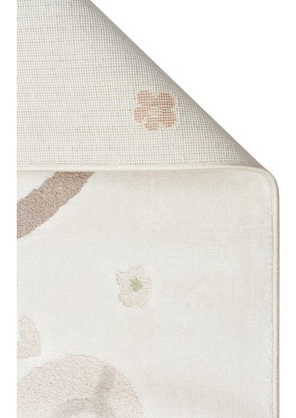 Bambino BMB 02 Krem Multy-Pastel Renkli Hav ve Toz Vermeyen Çocuk Halısı