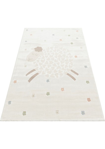 Bambino BMB 02 Krem Multy-Pastel Renkli Hav ve Toz Vermeyen Çocuk Halısı fırsatları