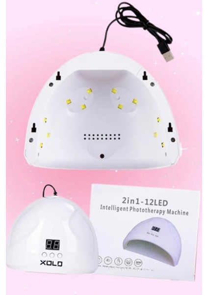 Dijital Uv LED Oje Kurutucu 12 LED 36 Watt 2 In 1 El Ayak Oje Polijel Akrilik fiyatları