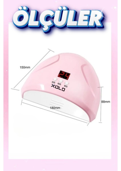 Dijital Uv LED Oje Kurutucu 12 LED 36 Watt 2 In 1 El Ayak Oje Polijel Akrilik indirimleri