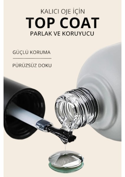 Kalıcı Oje Üst Kat Parlatıcı Tırnak Top Coat 10 ml fiyatları