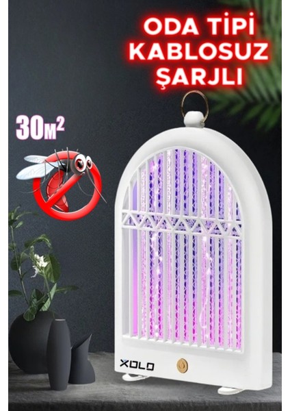 Pencere Tipi Kablosuz Şarjlı Oda Tipi Sinek Öldürücü Lamba 10W Asılabilir Veya Masaüstü