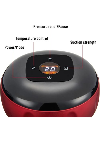 Şarjlı Vakumlu Anti Selülit Vantuz Işık Isıtma Bardak Hacemat Kupa Masaj Aleti modelleri