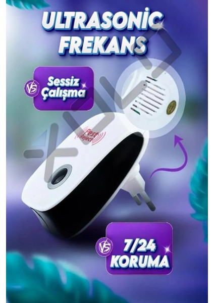 XLF101 Ultrasonik Sessiz Fare Kakalak Hamamböceği Kovucu Yuva Engelleyen Kovucu fiyatları