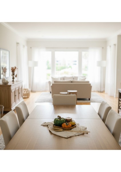 Kabak Figürlü Dekor Seti–doğal Masa Süsleri-Kabak & Mum Seti-Biblo Dekoratif Tepsili Set B. Boy Yeşil fiyatları