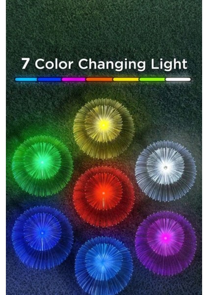 Solar Güneş Enerjili Denizanası Bahçe Lambası | 7 Renk Değiştiren Su Geçirmez LED Işık fırsatları