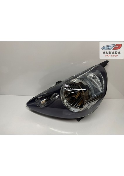 Honda Jazz 2002 - 2006 Ön Far Lambası Sol Manuel - Motorsuz (Içi Siyah Tip - Sol)