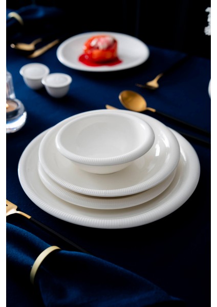 Alina 6 Kişilik 27 Parça Porselen Yemek Takımı