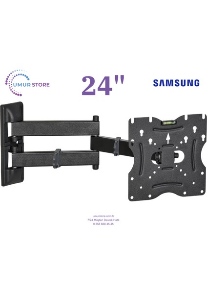 LS24AG300NRXUF Odyssey 24 Inç / 22”- 49” LCD LED Televizyon Hareketli Duvar Askı Aparatı