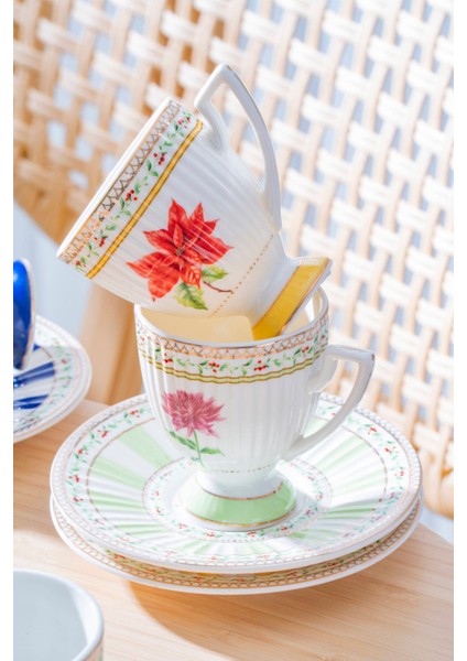 Fienne 6 Kişilik Porselen Kahve Fincan Takımı - 90 ml indirimleri