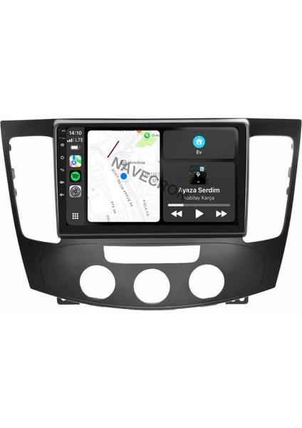 Hyundaı Sonata 2009-11 9" Uyumlu Android Multimedia Gerçek 4/64 Kablosuz Carplay Geri Görüş Kameralı