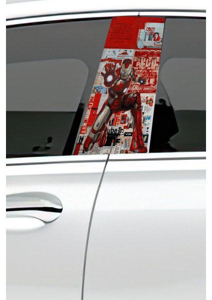 Araç Kapı Direk Kaplama Folyosu Desenli (Sağ Sol Takım) (2 Adet) - 22X50 cm fiyatları