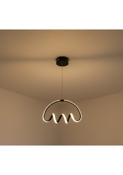 DG1164 Led-Rgb Avize – Beyaz/siyah (Yerli Üretim)