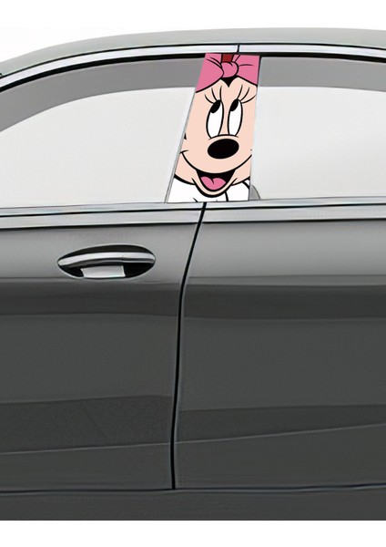 Araç Kapı Direk Kaplama Folyosu Desenli (Sağ Sol Takım) (2 Adet) - 22X50 cm