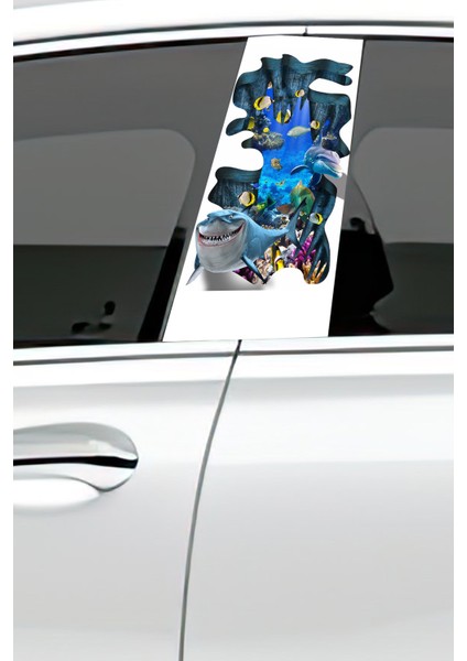 Araç Kapı Direk Kaplama Folyosu Desenli (Sağ Sol Takım) (2 Adet) - 22X50 cm fiyatları