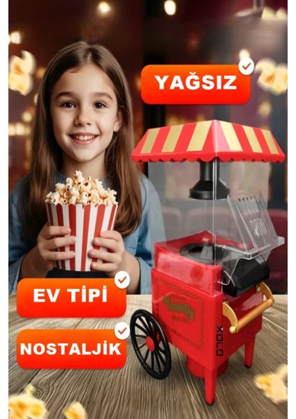 Ev Tipi Nostaljik Mısır Patlatma Makinesi Yağsız Xxl Model fiyatları