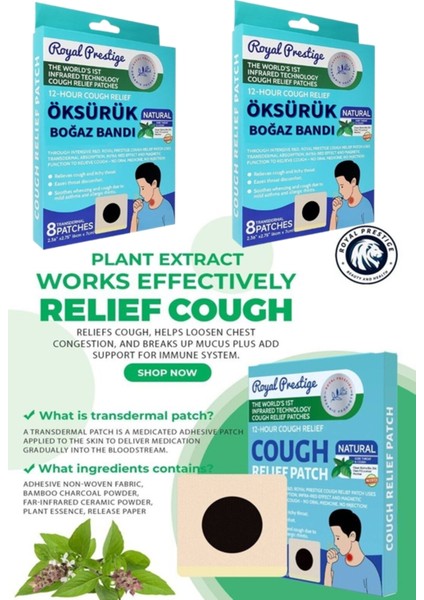 Mentollü Göğüs ve Boyun Bandı Boğaz Ferahlatıcı Destek Bandı 8 Adet indirimleri