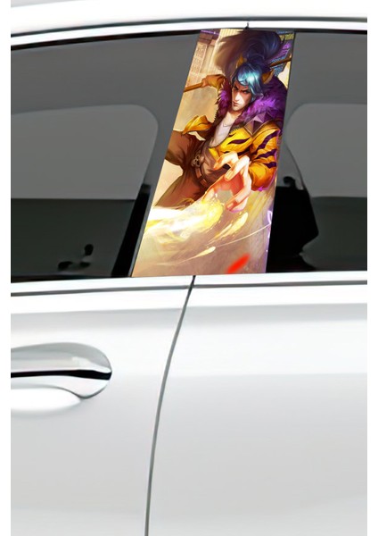 Araç Kapı Direk Kaplama Folyosu Desenli (Sağ Sol Takım) (2 Adet) - 22X50 cm fiyatları