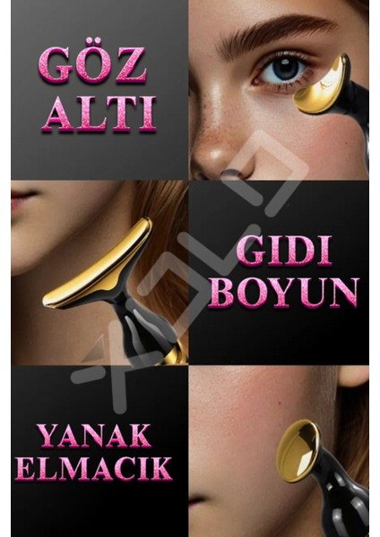 4d Tam Yüz Gıdı Boyun Alın Yanak Burun Masaj ve Serum Krem Yedirme Cihazı 3 Başlıklı fırsatları