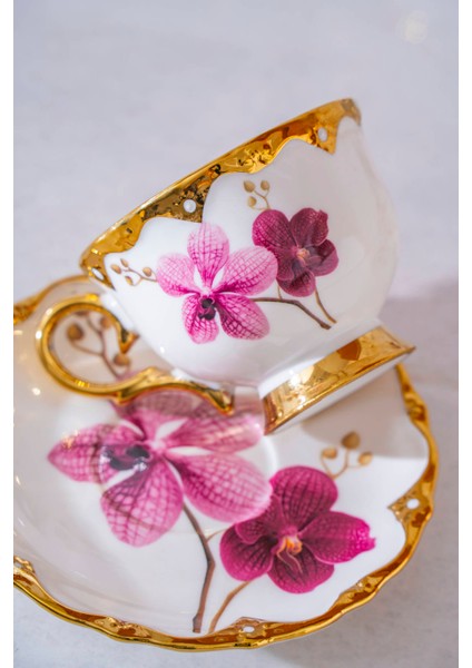 Saura 6 Kişilik Porselen Kahve Fincan Takımı - 90 ml modelleri