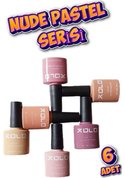 Nude Pastel Kalıcı Oje Seti 6X10ML 6 Farklı Renk Soak Of Polish Gel fiyatları