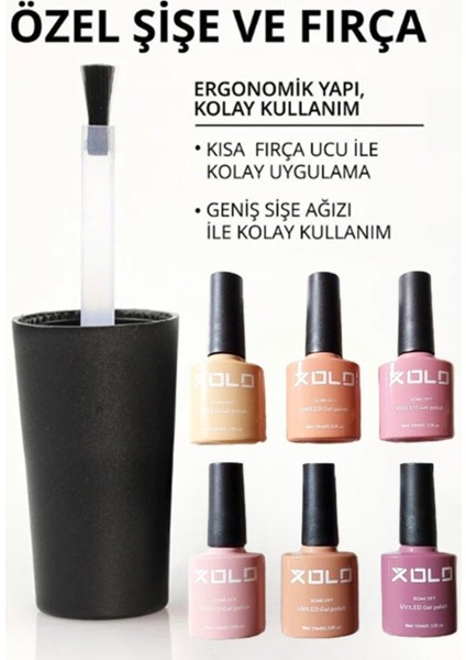 Nude Pastel Kalıcı Oje Seti 6X10ML 6 Farklı Renk Soak Of Polish Gel indirimleri