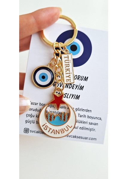 Hediyelik Tasarım Istanbul Anahtarlık - 10 cm