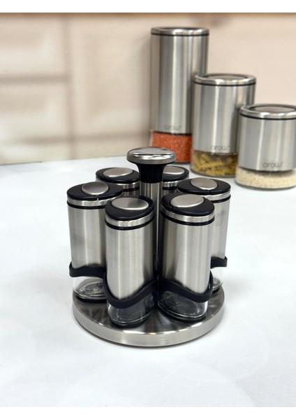 Basil 7 li 115 Ml Döner Standlı Baharat Seti fiyatları