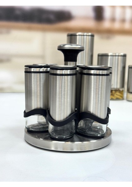 Basil 7 li 115 Ml Döner Standlı Baharat Seti fırsatları