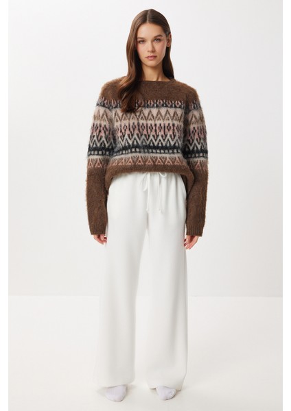 Çok Yumuşak Dokulu Selanik Eşofman Altı LUB0063 Kırık Beyaz fiyatları