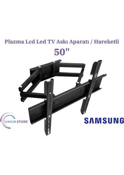 50DU7000 4K Ultra Hd 50" Uyumlu Uydu Alıcılı Smart 126/127 Ekran LCD LED Tv Hareketli Duvar Askı Aparatı