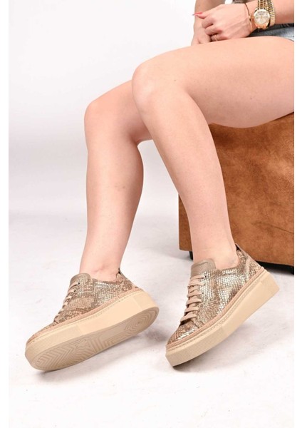 Bağcıklı Poli Taban Hakiki Deri Casual 334-5022-39 Kadın Ayakkabı