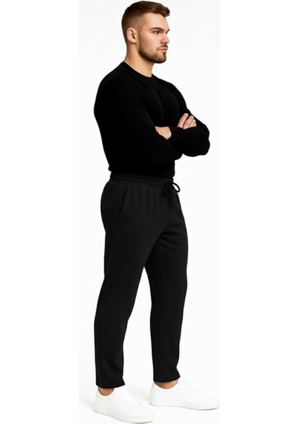 Erkek Siyah 3 Iplik Şardonlu Eşofman ALTI-P2019 fiyatları