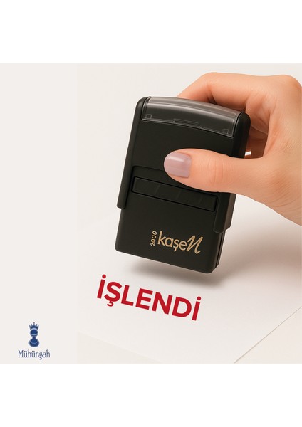 İşlendi, Okundu, Aslı Gibidir Vb. Hazır Kaşe - İş Yeri / Ofis / Şirket / Evrak Kaşesi (Siyah-Kırmızı-Mavi) fiyatları