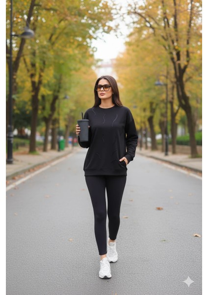 Günlük Uzun Kollu Bisiklet Yaka Basic Bluz/sweatshirt fiyatları