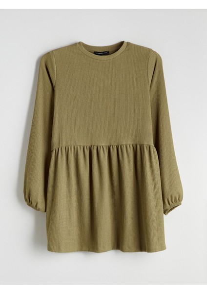 Yeni Sezon Bisiklet Yaka Kadın Tunik