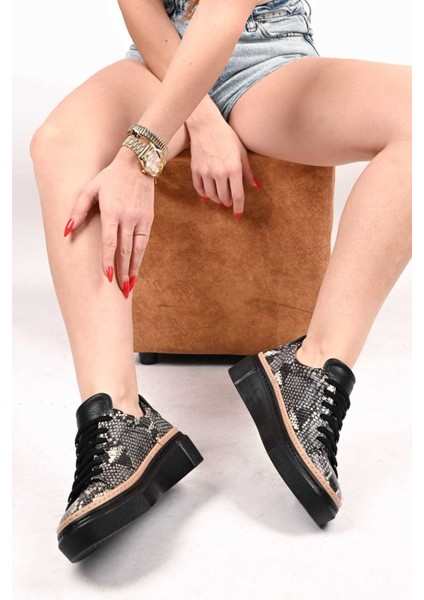 Bağcıklı Poli Taban Hakiki Deri Casual 334-5022-39 Kadın Ayakkabı fiyatları