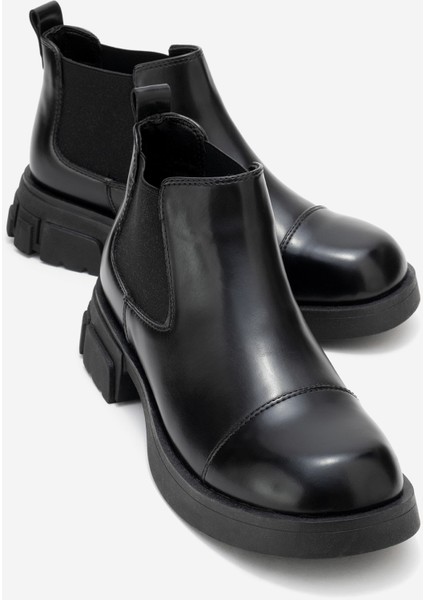 Cafune Siyah Mat Rugan Kadın Bot