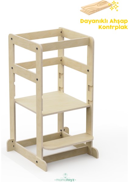 Kule Lite - Ahşap Çok Amaçlı ve Çok Hafif Öğrenme Kulesi indirimleri