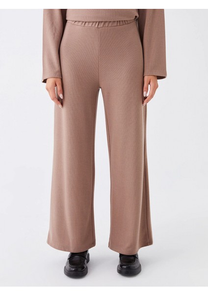 Lcwaıkıkı Basic Kahverengi Kadın Beli Lastikli Düz Eşofman Altı modelleri