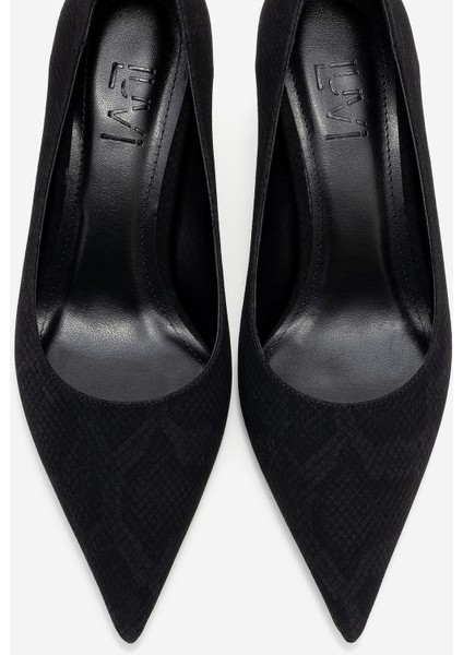 Marcus Siyah Desenli Kadın Topuklu Ayakkabı fiyatları