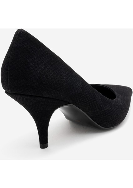 Marcus Siyah Desenli Kadın Topuklu Ayakkabı indirimleri