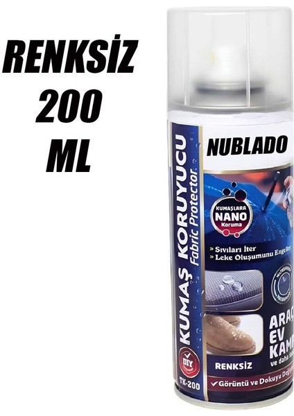 Kumaş Koruyucu Sprey Renskiz 200 ml Ayakkabı Kıyafet Koltuk Çadır Çanta Yağmur Su Itici Kaydırıcı modelleri