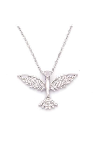 Çelik Kolye Kadın - Anka Kuşu Kolye KLY-617 fırsatları