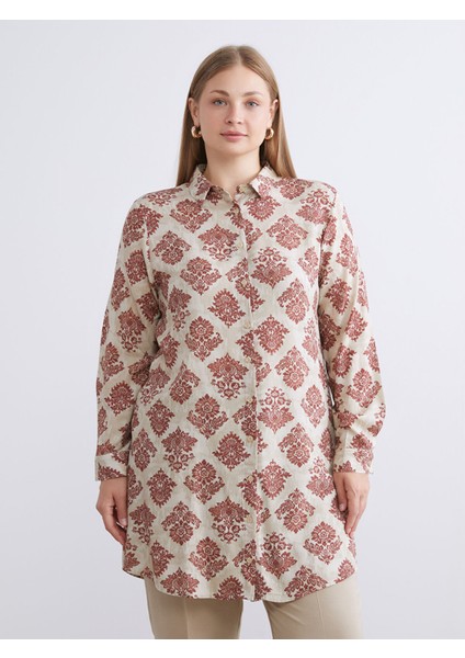 Yeni Sezon Desenli Kadın Gömlek Tunik modelleri