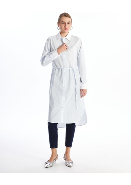 Yeni Sezon Çizgili Oversize Kadın Gömlek Tunik fiyatları